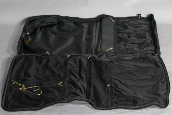 Hampshire Black Canvas Bag Case Luggage Folding Handle Travel Clothes Toiletries