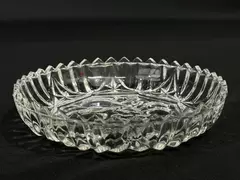 Vintage Federal Glass Pioneer Fruit Nappy Dish 5.25" Clear Bowl
