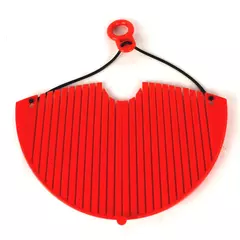 Snap On Strainer Red Pasta Kitchen Gadget Tool Half Round Cooking 