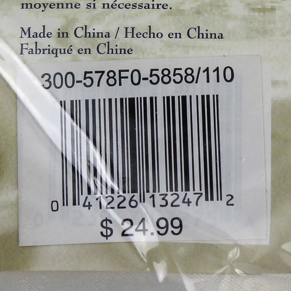 Kemp and Beatley Fabric Tablecloth Holiday Ribbons 52 by 70 Inch Oblong Sealed