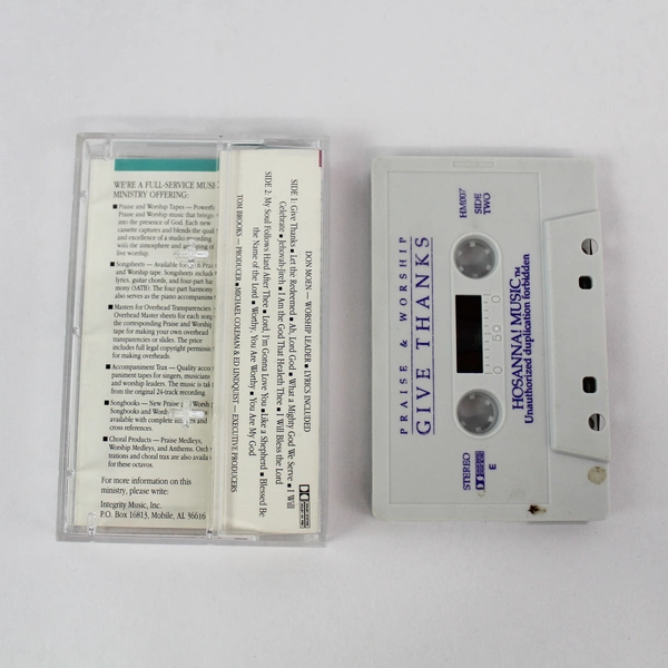 Give Thanks Praise Worship 1986 Cassette Integrity Music Don Moen
