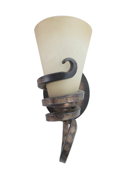 Set Of 2 Minka Lavery Wall Scone Lighting 6761-211 Tofino Glass Outdoor Fixture