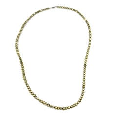 Vintage Gold-Toned Artificial Pearl Strand Necklace 34 inch