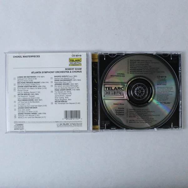 Choral Masterpieces CD by Robert Shaw & Atlanta Symphony Orchestra 1985
