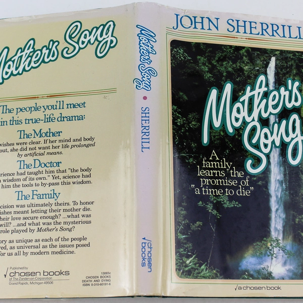 Mother's Song John Sherrill 1982 Chosen Books Hardcover Novel With Dust Jacket