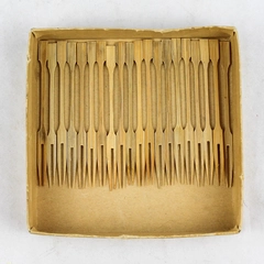 Set of 20 Vintage Japanese Jubako Bamboo Pincho Forks Appetizer Picks