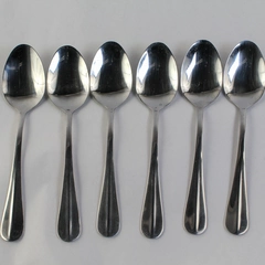 Set of 6 Pfaltzgraff Legacy Large Spoons Stainless Steel 18/0 Glossy Flatware