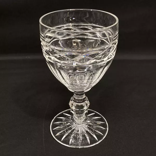 Set of 4 Mikasa Heiress Crystal Water Goblets 6 Inch