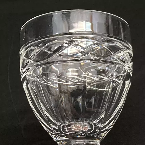 Set of 4 Mikasa Heiress Crystal Water Goblets 6 Inch