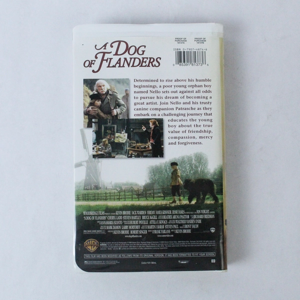 A Dog of Flanders VHS 2000 Warner Bros Jon Voigt Historical Drama 18137
