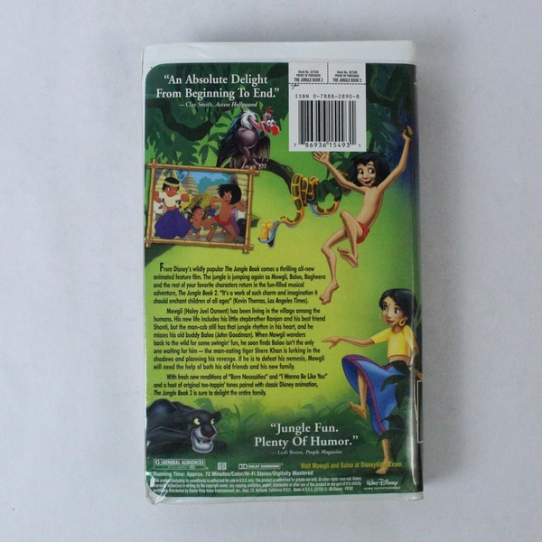 The Jungle Book 2 VHS 2003 Walt Disney Productions Children's Animation 22732