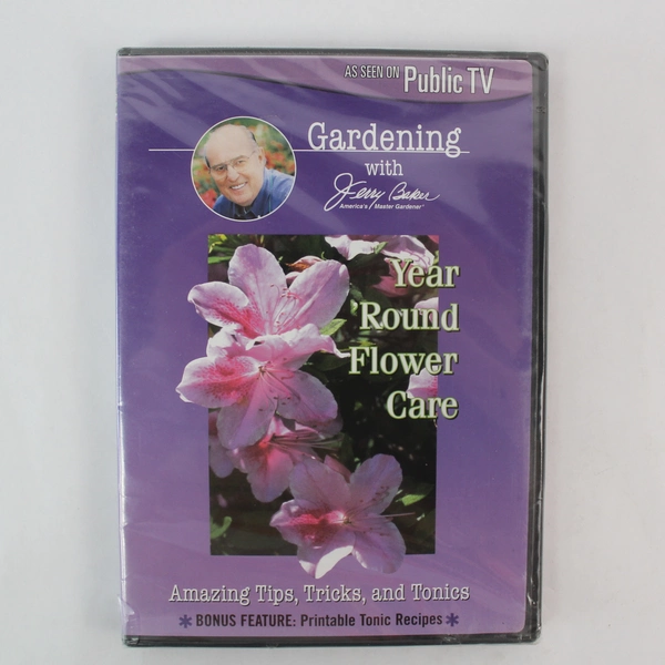 Gardening with Jerry Baker Year 'Round Flower Care DVD 1999 DPTV Media Sealed