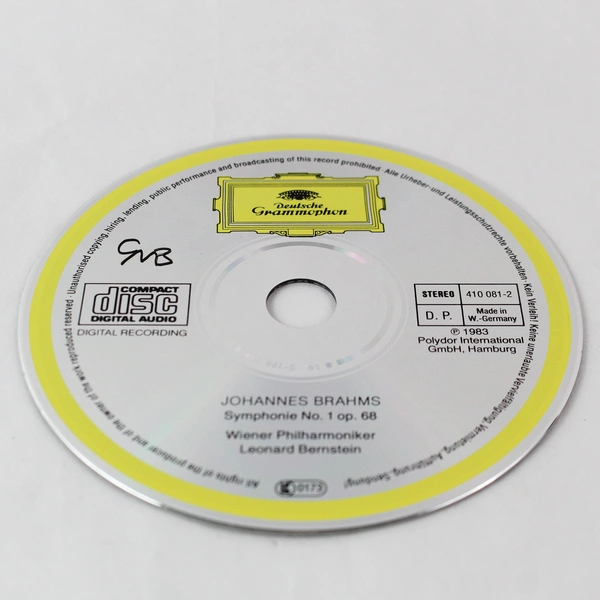 Brahms Wiener Philharmoniker Symphony No. 1 1983 Audio CD Deutsche Grammophon