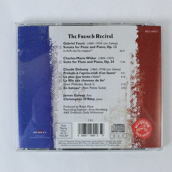 James Galway Christopher O'Riley The French Recital 1996 CD RCA Victor