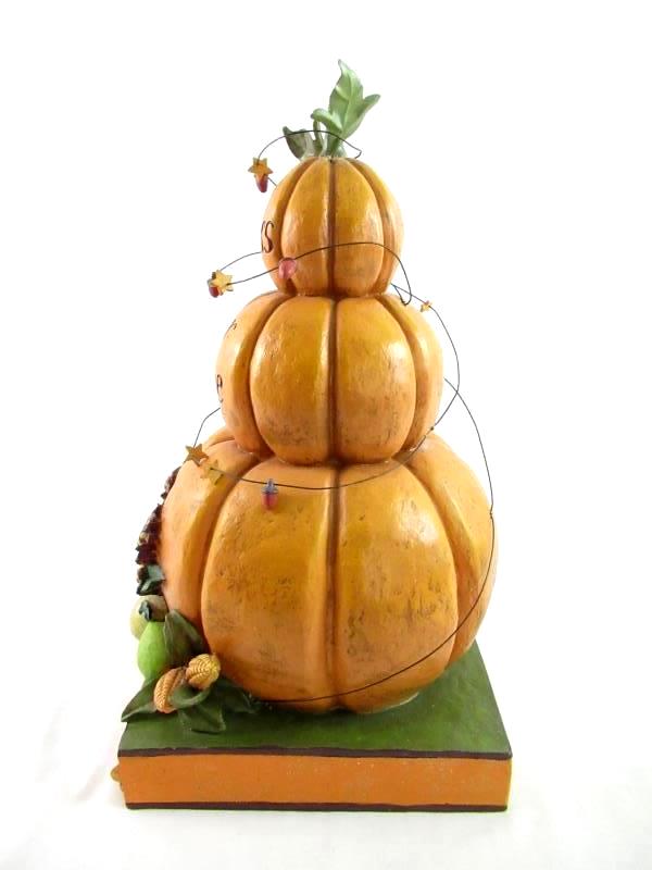Hayes Lawn and Garden Bless Our Home Fall Pumpkin Sculpture By Dan Dipaolo