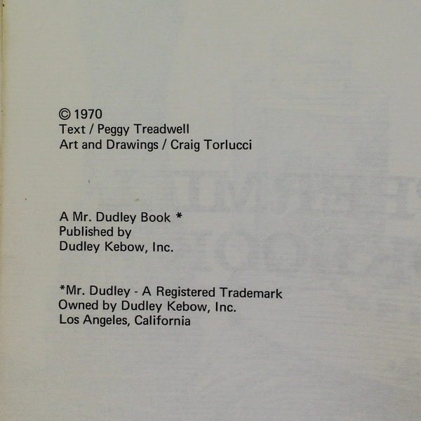Mr. Dudley's Peppermill Cookbook by Peggy Treadwell 1970 Pre-Owned Condition