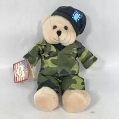 Chantilly Lane 11In American Heroes Combat Bear Army Goes Rolling Along Musical