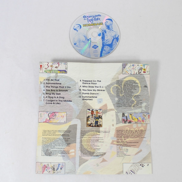 DJ Jazzy Jeff & The Fresh Prince Homebase CD 1991 Jive Rap Hip Hop J21392