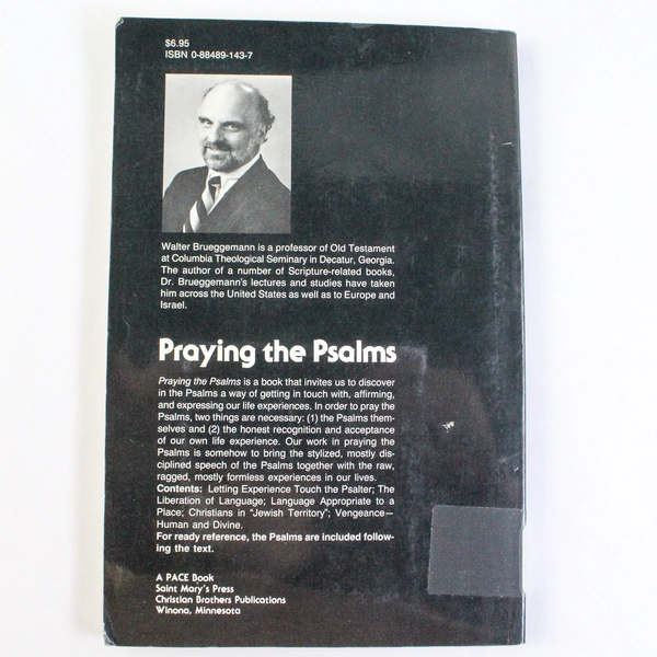 Praying the Psalms by Walter Brueggemann 1993 Ex-Library PB Book