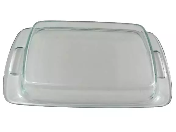 Pyrex 3 Quart Clear Glass Casserole Dish 233R 13x9x2 Ovenware Pre-owned