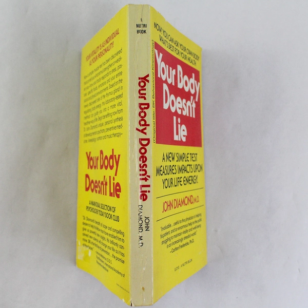 Your Body Doesn't Lie by John Diamond M.D. 1980 Warner Books Paperback