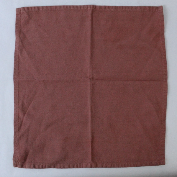 Set of 4 Salmon Colored Woven Dinner Napkins 15" Square Pre-owned