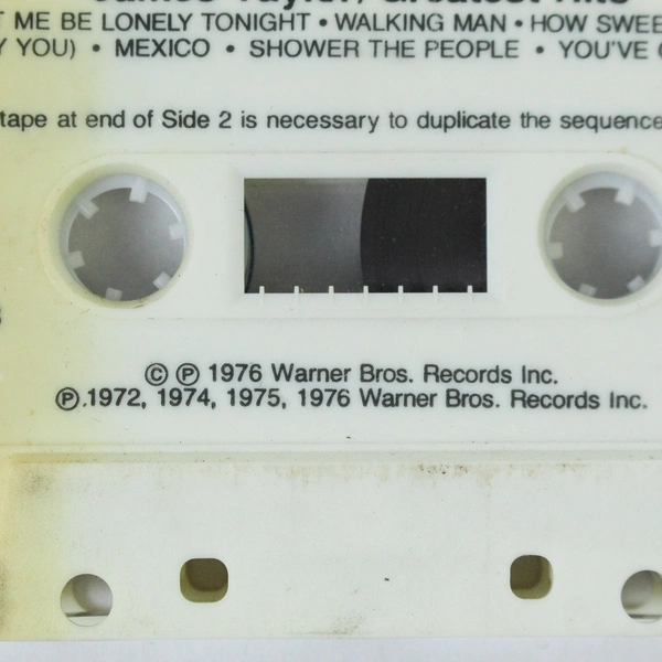 James Taylor Greatest Hits Cassette 1976 Warner Bros Pre-Owned As Is