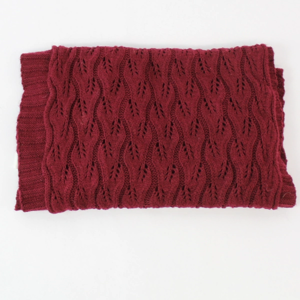 Maurices Infinity Knit Scarf Wrap Shawl 100% Acrylic Burgundy One Size Washable 