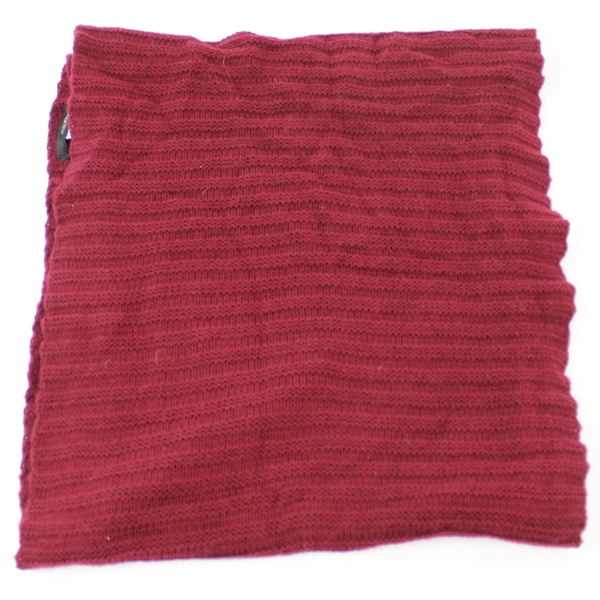 Maurices Infinity Knit Scarf Wrap Shawl 100% Acrylic Burgundy One Size Washable 
