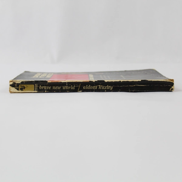 Vintage Book Brave New World Aldous Huxley 1958 Bantam Books PB Ex Libris