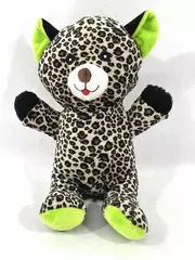 2002 A & A Industries Plush Leopard Cheetah 11.5" Stuffed Animal Toy