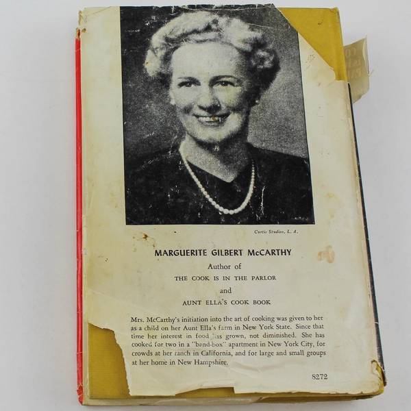 The Cook Is In The Parlor by Marguerite Gilbert McCarthy 1947 Hardcover