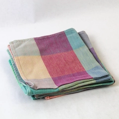 Lot of 4 Goerge E. Bardwil & Sons Multicolored Checkered Cloth Napkins Picnic