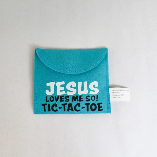 Lot of 6 Oriental Trading Company Jesus Loves Me So Tic Tac Toe Set Felt Game