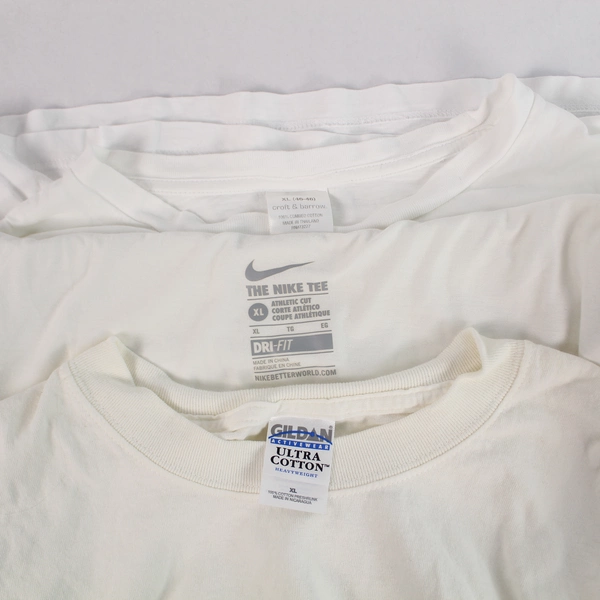 Lot of 3 Men's XL T-Shirts Nike Gildan Croft & Barrow White Short Sleeve