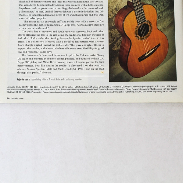 Acoustic Guitar Magazine March 2014 John Fogerty Devil Makes Three
