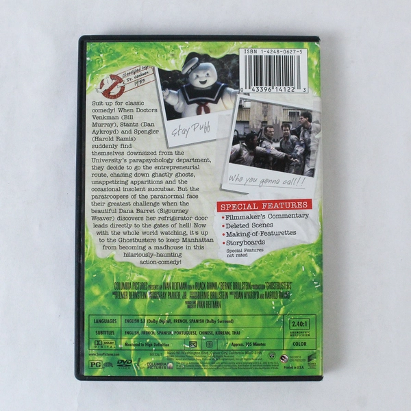 Ghostbusters DVD 2005 Columbia Pictures Bill Murray Rick Moranis Dan Aykroyd