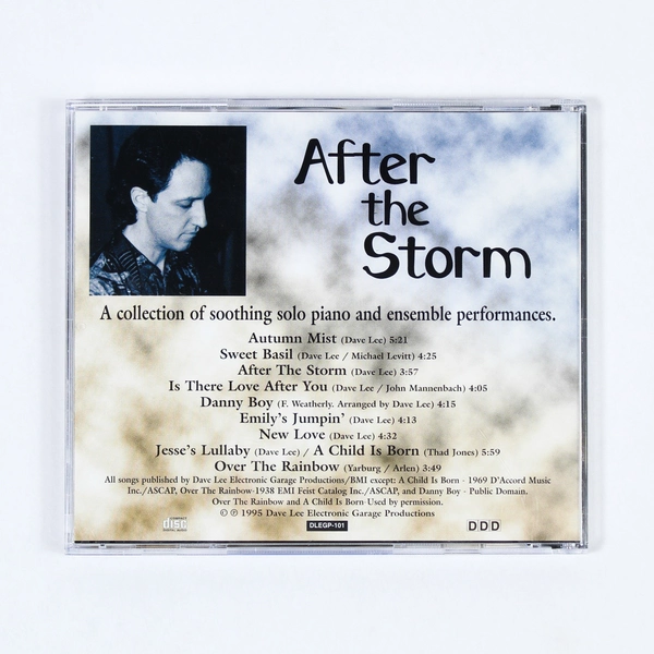 Dave Lee After The Storm CD 1995 Dave Lee Electronic Garage Productions Piano