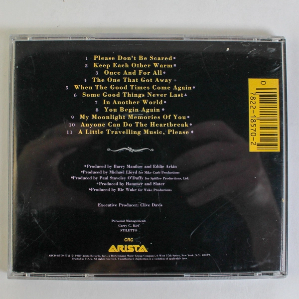 Barry Manilow CD May 1989 Arista ARCD8570 Pop Vocal Pre-Owned As-Is