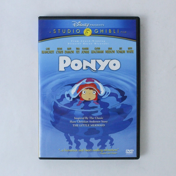 Ponyo DVD 2009 Movie Disney Studio Ghibli Animated Cate Blanchett