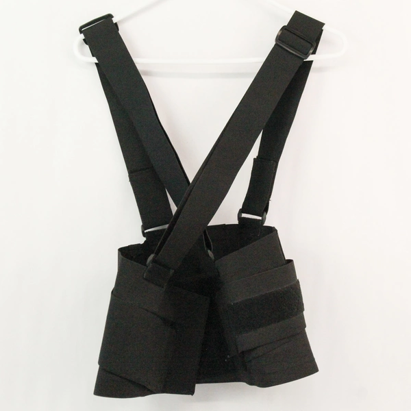 Bi-Mart Back Brace Work Belt Abdominal Support Size M Black