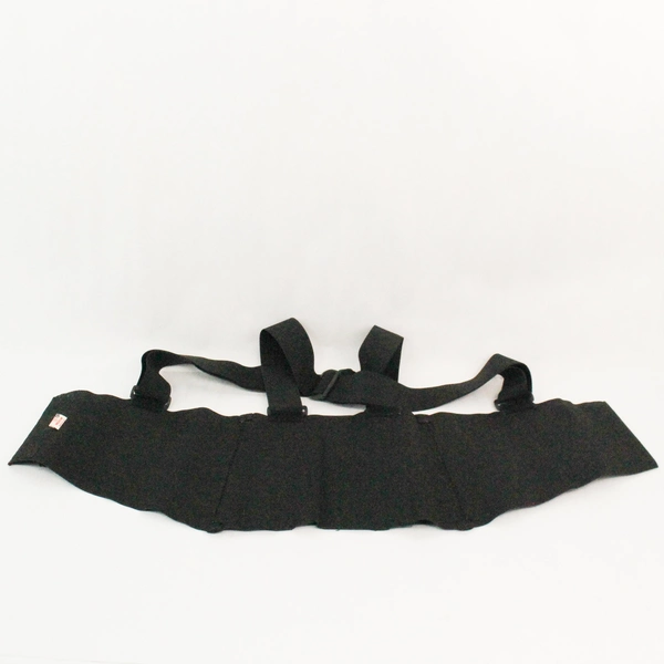 Bi-Mart Back Brace Work Belt Abdominal Support Size M Black