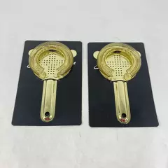 Lot of 2 Mode Brass Cocktail Strainers NIP New Sealed Barware