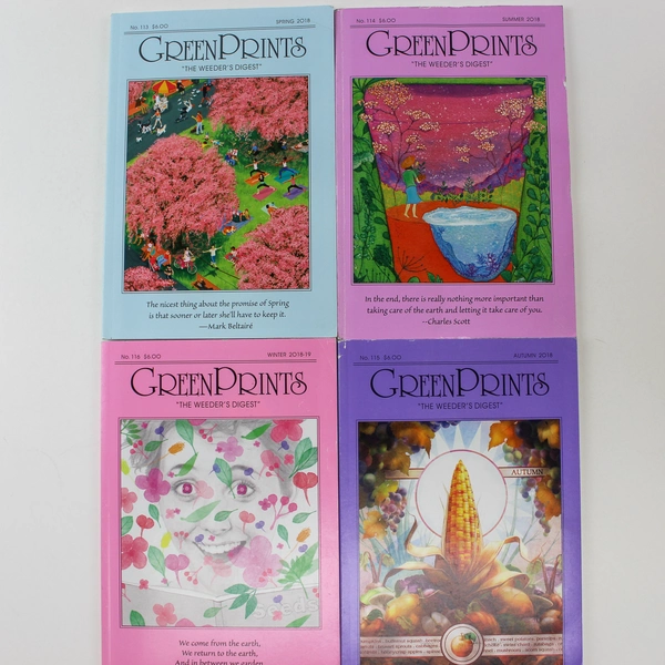 Lot of 4 GreenPrints Editions Spring Summer Autumn Winter 2018 Books