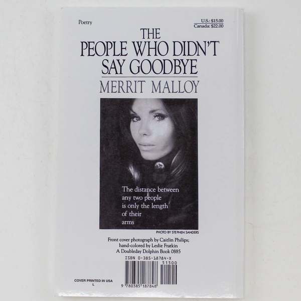 The People Who Didn't Say Goodbye By Merrit Malloy 1985 Doubleday And Company PB