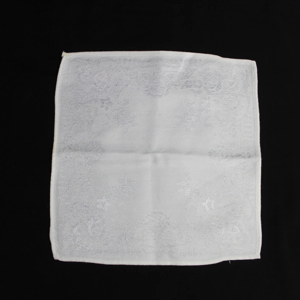 Lot of 4 Woven Cloth Napkins Cream Straight Hem Dining Home Decor