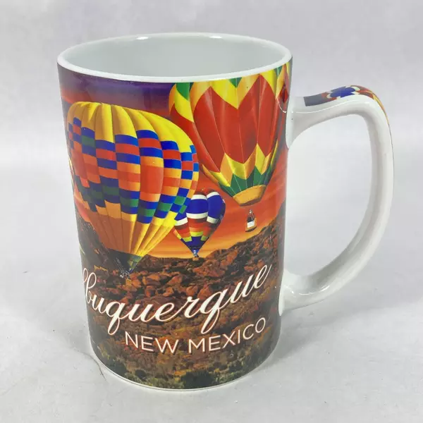 Albuquerque New Mexico Souvenir Coffee Mug Hot Air Balloons