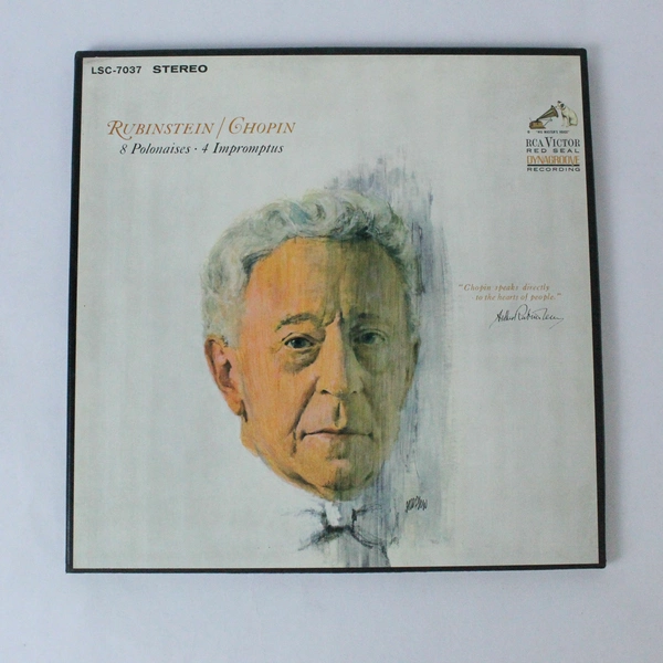 Rubenstein Plays Chopin 8 Polonaises 4 Impromptus 1965 1st Press RCA 2LP Box