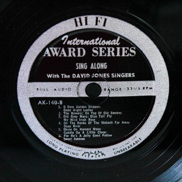 David Jones Singers AK140 Vinyl Record - Pre-Owned, Not Tested, As-Is