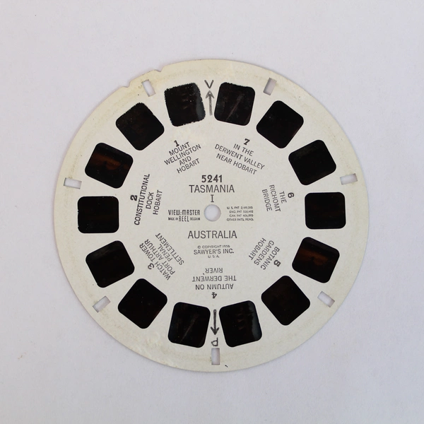 Vintage Sawyer's ViewMaster 5241 Tasmania Slide Wonders Of The World